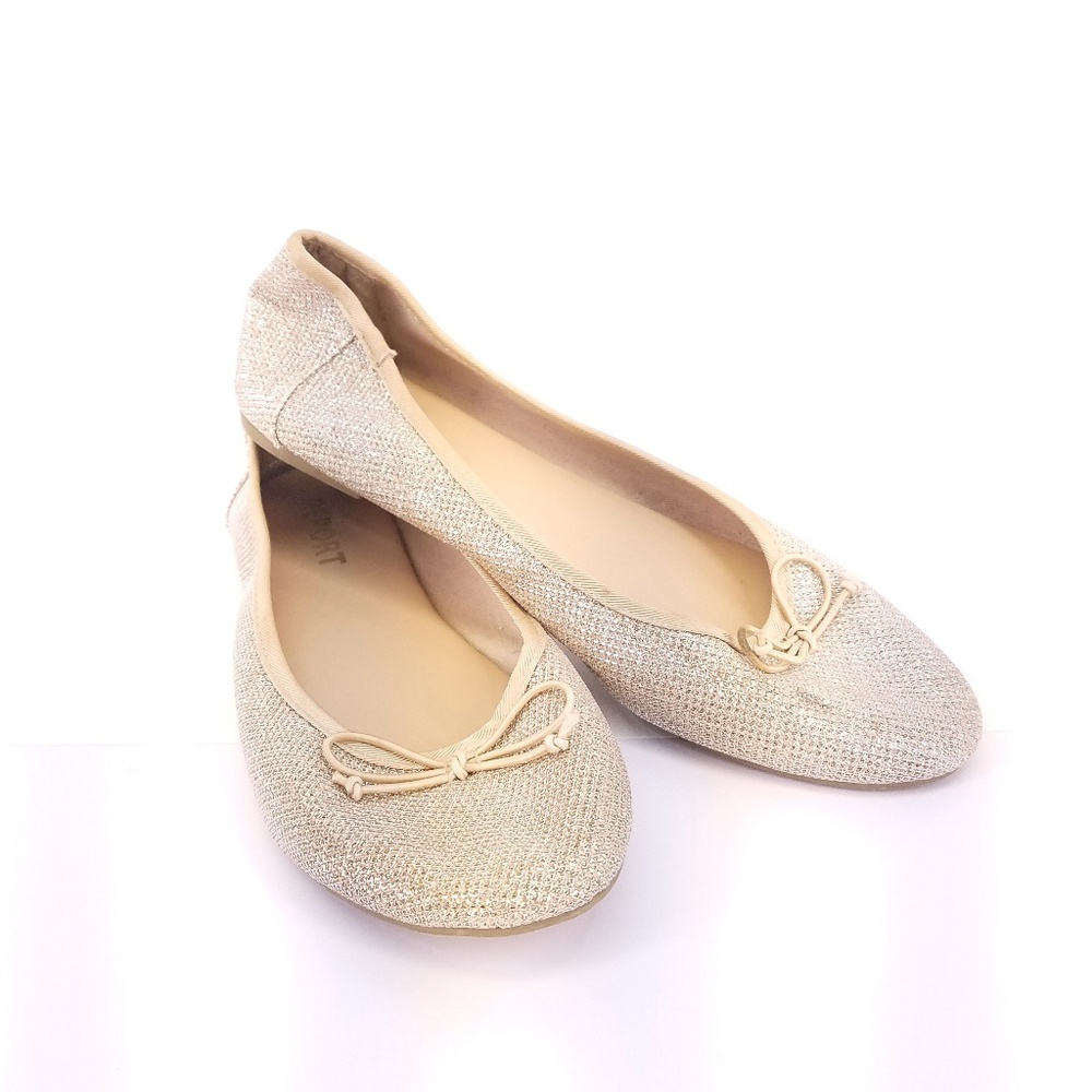 Report | Gold Sparkly Ballet Flats Size 8.5